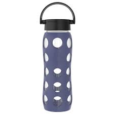 22oz Glass Water Bottle with Silicone Sleeve - Lifefactory - water bottles made in usa