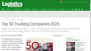 Top 50 Trucking Companies 2025 - Logistics Management - usa trucking company
