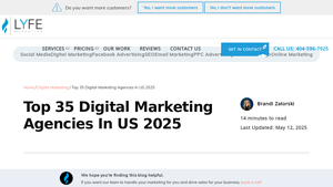 Top 35 Digital Marketing Agencies In US 2025 - digital marketing agency in usa