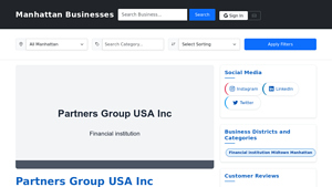 Partners Group USA Inc - Midtown Manhattan - partners group usa inc