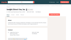 Insight Direct USA Hanover Park IL, 60133 - Manta.com - insight direct usa inc