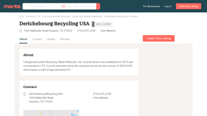 Derichebourg Recycling USA Houston TX, 77020 - Manta.com - derichebourg recycling usa inc