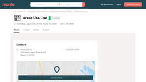 Areas USA Miami FL, 33126 - Manta.com - areas usa inc