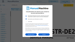 Sony STRDE-215 Service manual - ManualMachine.com - sony fl201 1 517 141 11 replacement parts usa