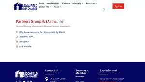 Partners Group (USA) Inc. - Broomfield Chamber of Commerce - partners group usa inc