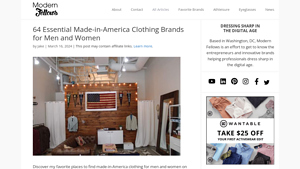 64 Essential Made-in-America Clothing Brands for Men and Women - made in usa apparel brands