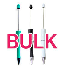 x_______ BULK Beadable Pens (50 Count Box) - beadable pen supplies wholesale usa