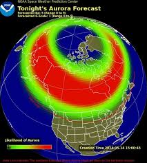 Northern Lights Map & Aurora Forecast Tonight - northern lights usa 2024