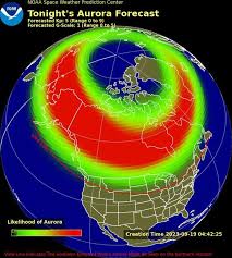 Northern Lights Map & Aurora Forecast Tonight - northern lights usa