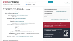 Entity Details - OpenCorporates - vfs services usa inc