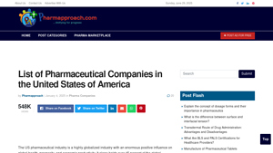 List of Pharmaceutical Companies in the United States of America - pharmaceutical companies in usa