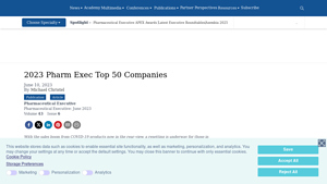 2023 Pharm Exec Top 50 Companies - pharmaceutical companies in usa
