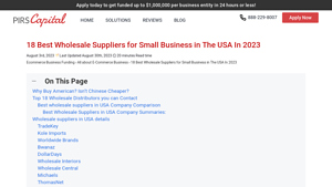 Top 18 USA Wholesale Suppliers For Small Business | PIRS Capital, LLC - usa wholesale suppliers