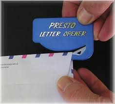 Presto Letter Opener - usa made magnifying cards bulk