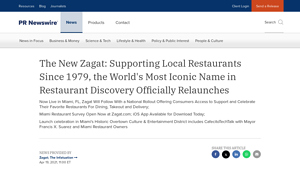The New Zagat: Supporting Local Restaurants Since 1979, the World's ... - zagat services usa