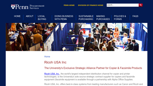 Ricoh USA Inc | Penn Procurement Services - University of Pennsylvania - ricoh usa inc