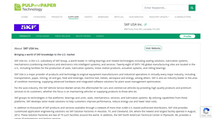 SKF USA Inc. - Company Profile, Product Range, Locations & Major ... - skf usa inc