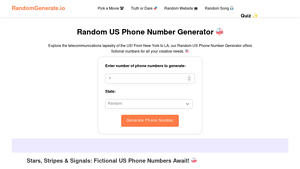 Random US Phone Number Generator - RandomGenerate.io - fake mobile phone number usa