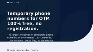 Temporary phone numbers for OTP. 100% free, no registration. - fake mobile phone number usa