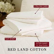 Luxury American-Made Bedding & Towels - Red Land Cotton - bed sheets made in usa