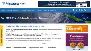 Top 100 U.S. Property & Casualty Insurance Companies - top insurance companies in usa