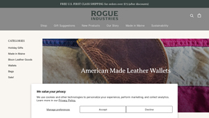 American Made Leather Wallets | Made in the USA | Rogue Industries - made in usa wallet