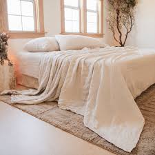 100% Linen Bedding, Bath and Home - Made in USA - ROUGH LINEN - bed sheets made in usa
