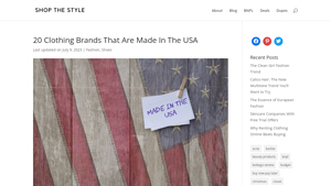 20 Clothing Brands That Are Made In The USA - Shop The Style - made in usa apparel brands