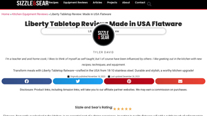 Liberty Tabletop Review: Made in USA Flatware - Sizzle and Sear - made in usa silverware