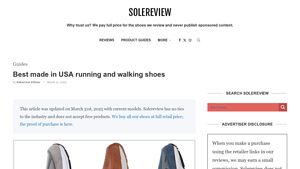 Best made in USA running and walking shoes - Solereview - running shoes made in usa