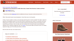 7 Best Waxed Canvas Backpacks in 2025 - Stridewise - made in usa daypack