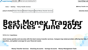 Best Money Transfer Services - June 2025 - SuperMoney - online money transfer services in usa