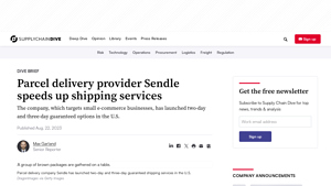Parcel delivery provider Sendle speeds up shipping services - sendle usa inc - cec