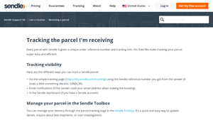 Tracking the parcel I'm receiving - Sendle Support US - sendle usa inc - cec
