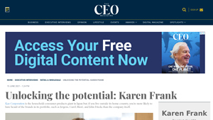 Karen Frank, President of Kao USA - The CEO Magazine - kao usa inc