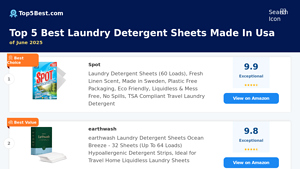 Top 5 Best Laundry Detergent Sheets Made In Usa of 2025 - detergent sheets made in usa