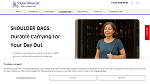 SHOULDER BAGS & PURSES - Tough Traveler - Made in USA since 1970 - handbags made in usa