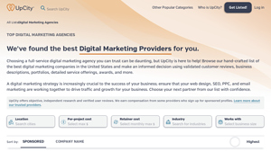 Top 30 Digital Marketing Agencies - June 2025 Reviews - UpCity - digital marketing agency in usa