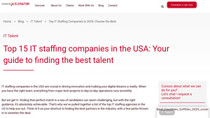 Top 10 IT Staffing Companies in the USA (2024 Edition) - Heinsohn NA - staffing company in usa