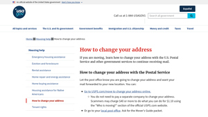 How to change your address - USAGov - usa postal service