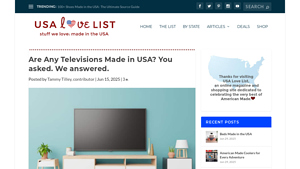 Are Any Televisions Made in USA? You asked. We answered. - tv made in usa