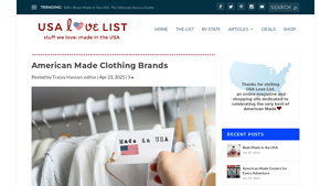 American Made Clothing Brands - USA Love List - affordable clothing brands made in usa