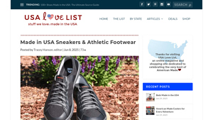 Made in USA Sneakers & Athletic Footwear - USA Love List - running shoes made in usa