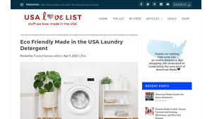 Eco Friendly Made in the USA Laundry Detergent - detergent sheets made in usa