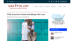 FIVE American Made Handbags We Love - USA Love List - handbags made in usa
