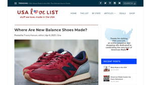Where Are New Balance Shoes Made? - USA Love List - nbalance made in usa