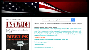 USA Made Backpacks - Duffel Bags - Harness Packs | USA Made Store - made in usa daypack