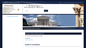 Agency - United States Government Manual - usa postal service
