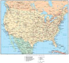 US Map with States and Capitals - See Full Map List - usa map with important cities