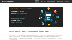 Trucking Database - List of Trucking Companies in United States - usa trucking company
